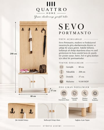 SEVO VESTİYER PORTMANTO