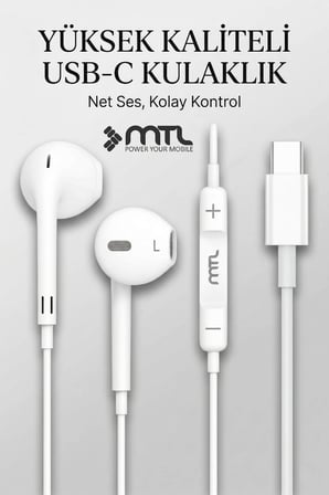 Mi 9 Uyumlu Tak Çalıştır Stero Type-C Kulaklık MT293A