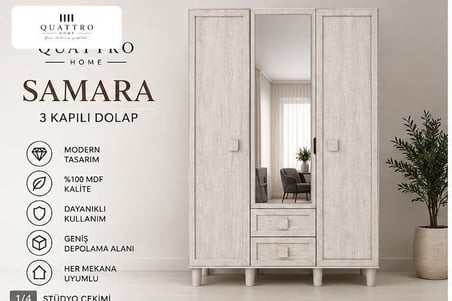 SAMARA 3 KAPAKLI DOLAP