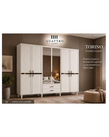 TORINO 6 KAPAKLI DOLAP