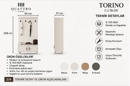 TORINO VESTİYER