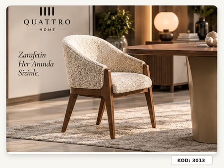 Lorvina 3013 Döşemeli Kolçaklı Sandalye