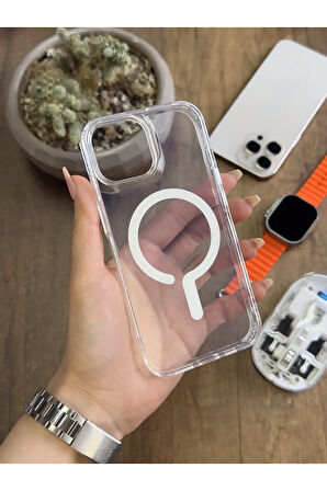 iPhone 14 MagSafe Uyumlu Silikon Kılıf Soocase661
