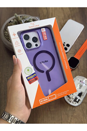 iPhone 16 Pro Max MagSafe Uyumlu Silikon Kılıf Soocase661