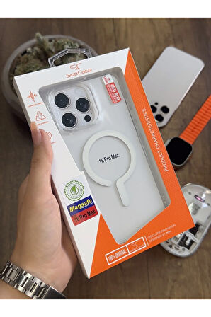 iPhone 16 Pro Max MagSafe Uyumlu Silikon Kılıf Soocase661