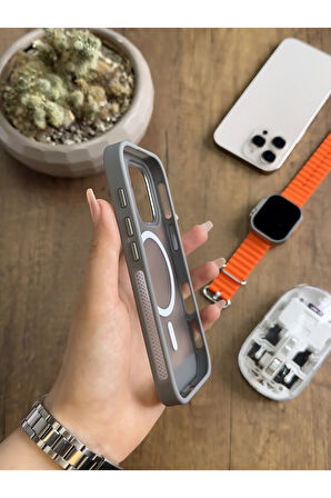 iPhone 15 Pro MagSafe Uyumlu Silikon Kılıf Soocase635