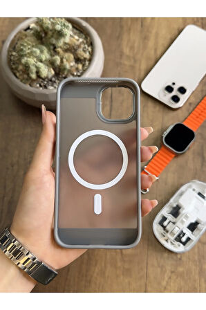 iPhone 15 MagSafe Uyumlu Silikon Kılıf Soocase635