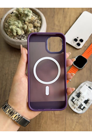 iPhone 15 MagSafe Uyumlu Silikon Kılıf Soocase635