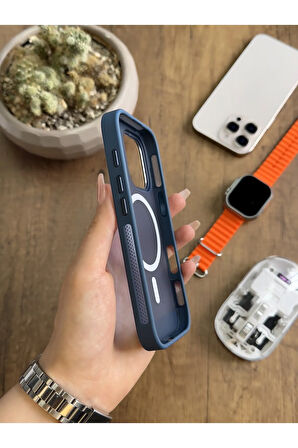 iPhone 16 Pro MagSafe Uyumlu Silikon Kılıf Soocase635