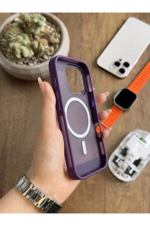 iPhone 16 Pro MagSafe Uyumlu Silikon Kılıf Soocase635
