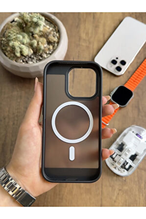 iPhone 16 Pro MagSafe Uyumlu Silikon Kılıf Soocase635