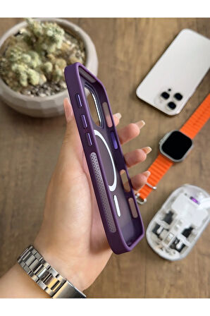 iPhone 16 MagSafe Uyumlu Silikon Kılıf Soocase635