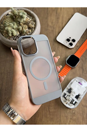 iPhone 16 MagSafe Uyumlu Silikon Kılıf Soocase635
