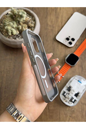 iPhone 16 MagSafe Uyumlu Silikon Kılıf Soocase635