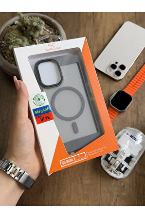 iPhone 16 MagSafe Uyumlu Silikon Kılıf Soocase635