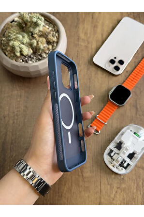 iPhone 16 Pro Max MagSafe Uyumlu Silikon Kılıf Soocase635