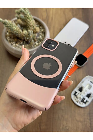 iPhone 11 Magsafe Uyumlu Mika Sararmaz Kılıf SooCase720