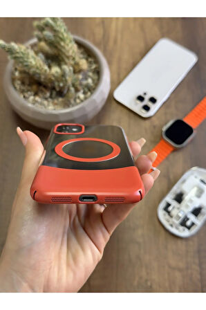 iPhone 11 Magsafe Uyumlu Mika Sararmaz Kılıf SooCase720