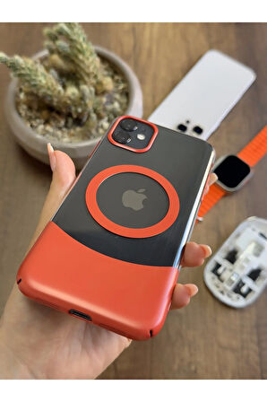 iPhone 11 Magsafe Uyumlu Mika Sararmaz Kılıf SooCase720