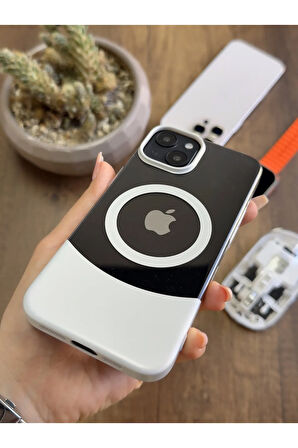 iPhone 13/14 Magsafe Uyumlu Mika Sararmaz Kılıf SooCase720