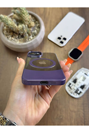 iPhone 13/14 Magsafe Uyumlu Mika Sararmaz Kılıf SooCase720