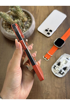 iPhone 13/14 Magsafe Uyumlu Mika Sararmaz Kılıf SooCase720