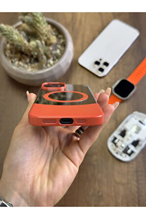 iPhone 13/14 Magsafe Uyumlu Mika Sararmaz Kılıf SooCase720