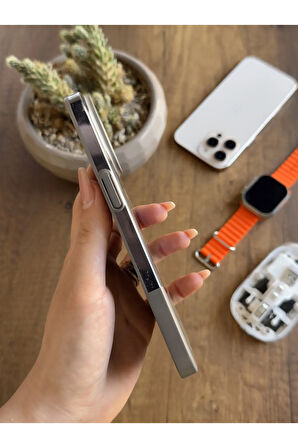 iPhone 14 Pro Max Magsafe Uyumlu Mika Sararmaz Kılıf SooCase720
