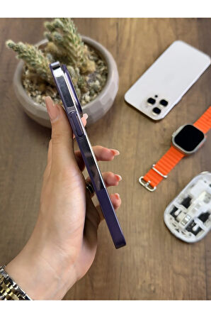 iPhone 14 Pro Max Magsafe Uyumlu Mika Sararmaz Kılıf SooCase720