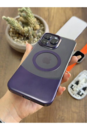 iPhone 14 Pro Max Magsafe Uyumlu Mika Sararmaz Kılıf SooCase720
