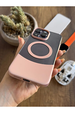 iPhone 14 Pro Max Magsafe Uyumlu Mika Sararmaz Kılıf SooCase720
