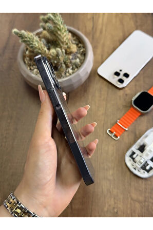 iPhone 14 Pro Max Magsafe Uyumlu Mika Sararmaz Kılıf SooCase720