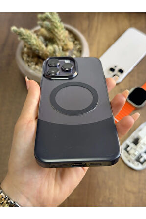 iPhone 14 Pro Max Magsafe Uyumlu Mika Sararmaz Kılıf SooCase720