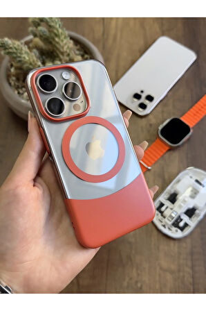 iPhone 14 Pro Magsafe Uyumlu Mika Sararmaz Kılıf SooCase720