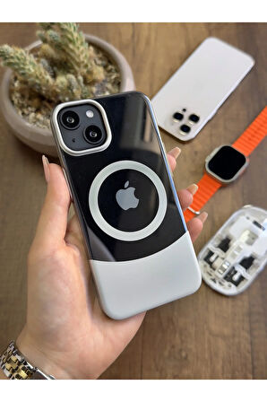 iPhone 15 Magsafe Uyumlu Mika Sararmaz Kılıf SooCase720