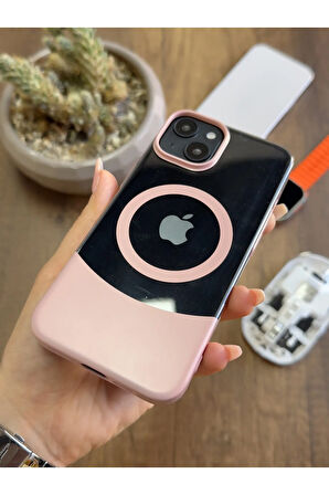 iPhone 15 Magsafe Uyumlu Mika Sararmaz Kılıf SooCase720