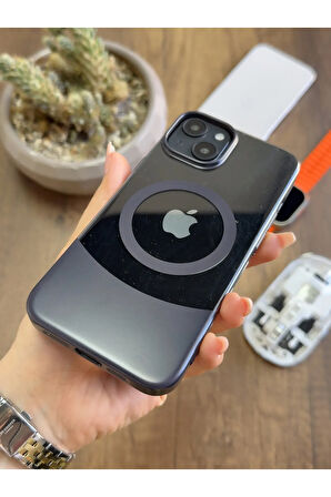 iPhone 15 Magsafe Uyumlu Mika Sararmaz Kılıf SooCase720