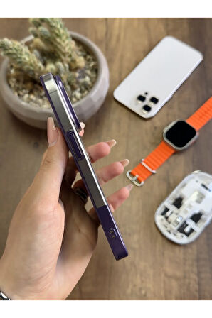 iPhone 15 Pro Magsafe Uyumlu Mika Sararmaz Kılıf SooCase720