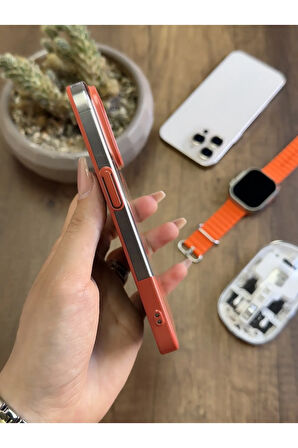 iPhone 15 Pro Magsafe Uyumlu Mika Sararmaz Kılıf SooCase720