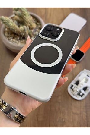 iPhone 15 Pro Max Magsafe Uyumlu Mika Sararmaz Kılıf SooCase720