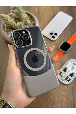 iPhone 15 Pro Max Magsafe Uyumlu Mika Sararmaz Kılıf SooCase720