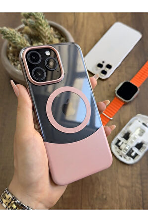 iPhone 15 Pro Max Magsafe Uyumlu Mika Sararmaz Kılıf SooCase720
