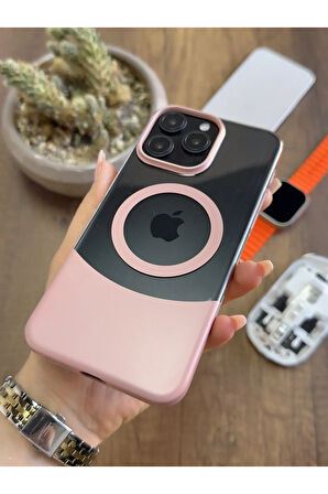iPhone 15 Pro Max Magsafe Uyumlu Mika Sararmaz Kılıf SooCase720