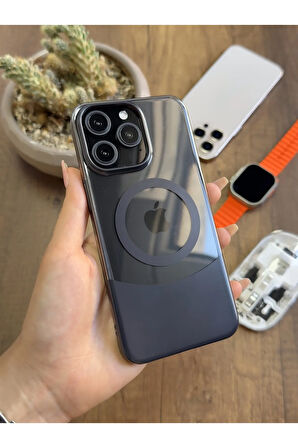 iPhone 15 Pro Max Magsafe Uyumlu Mika Sararmaz Kılıf SooCase720