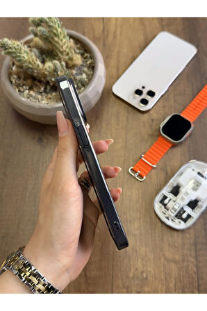 iPhone 15 Pro Max Magsafe Uyumlu Mika Sararmaz Kılıf SooCase720