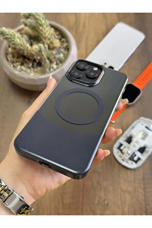 iPhone 15 Pro Max Magsafe Uyumlu Mika Sararmaz Kılıf SooCase720