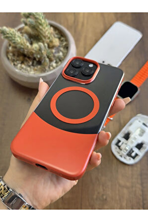 iPhone 15 Pro Max Magsafe Uyumlu Mika Sararmaz Kılıf SooCase720