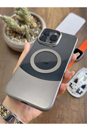 iPhone 16 Pro Max Magsafe Uyumlu Mika Sararmaz Kılıf SooCase720