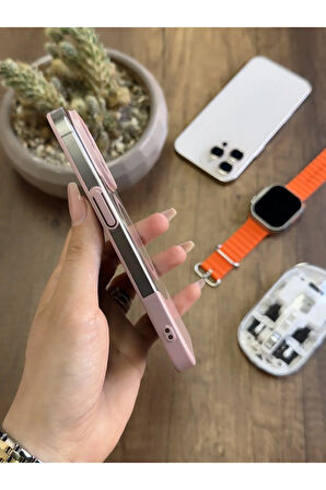 iPhone 16 Pro Magsafe Uyumlu Mika Sararmaz Kılıf SooCase720