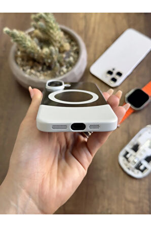 iPhone 16 Magsafe Uyumlu Mika Sararmaz Kılıf SooCase720